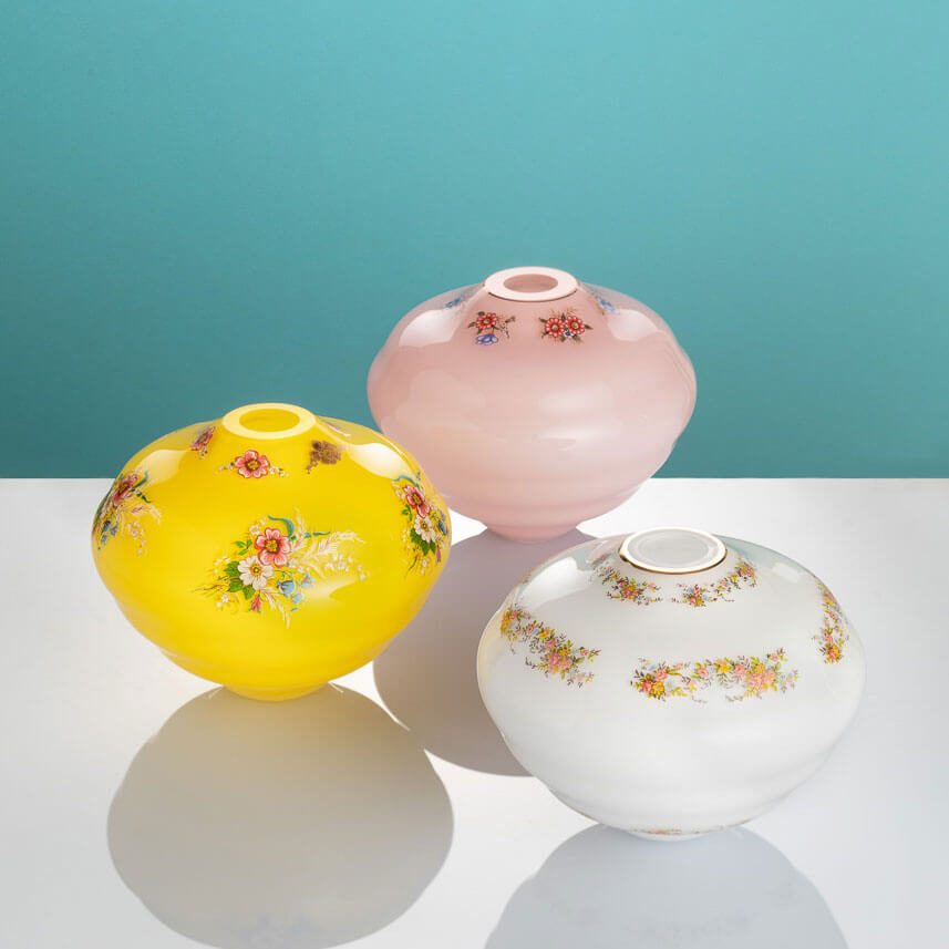 Decal vase (unique piece)