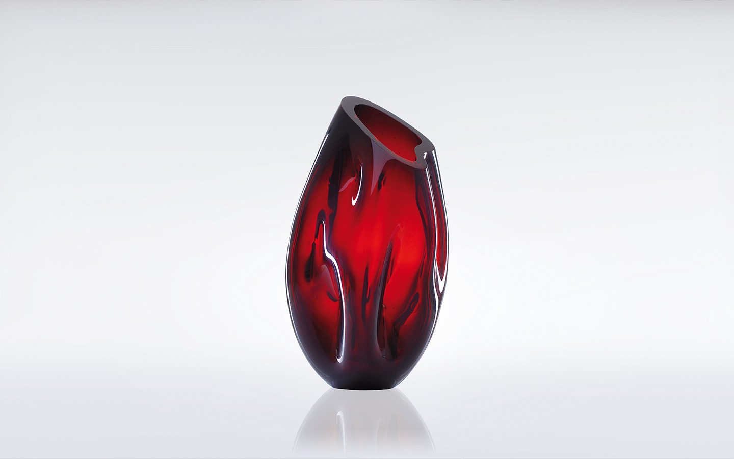 Magma glass vase, Photo 2